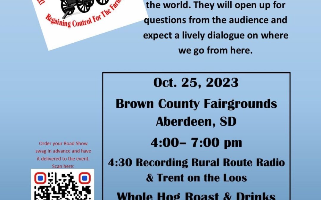 Across the Pond Roadshow – Aberdeen, SD – Wed. Oct 25