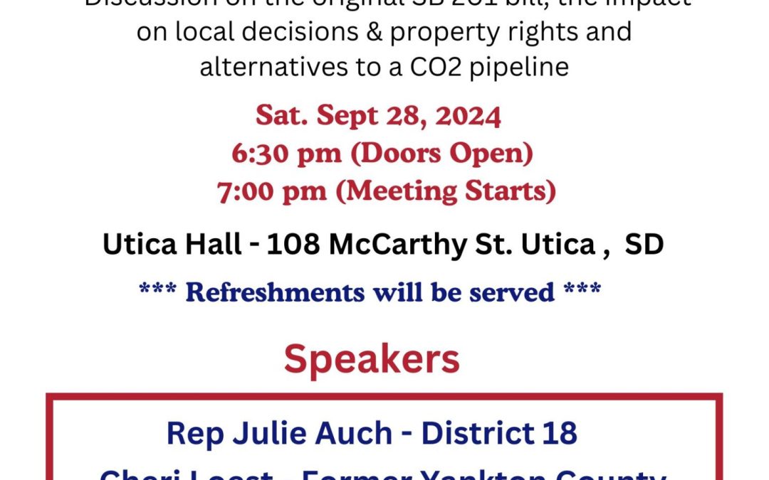 Sep 28 Utica SD Informational Meeting on RL 21